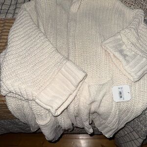 Altar'd State Cream Knit Cardigan